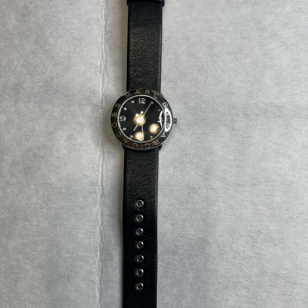 EUC Authentic Marc by Marc Jacobs Silver Dial Watch